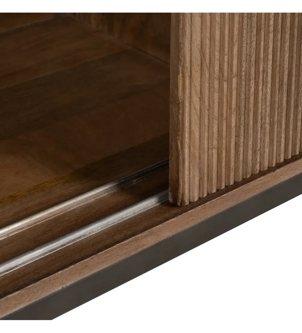 Komoda BUTEL 180 cm drewno mango naturalna