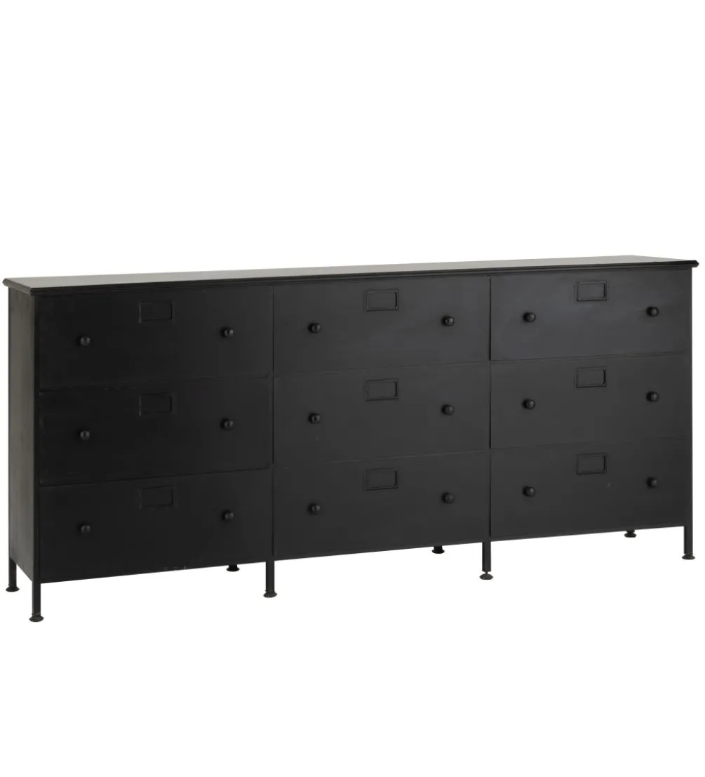 Komoda CADE 175 cm czarna