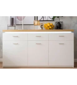 Komoda CALI 156 cm biała