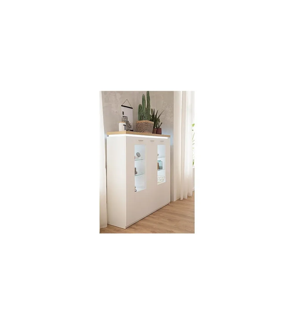 Komoda CALI 138 cm biała
