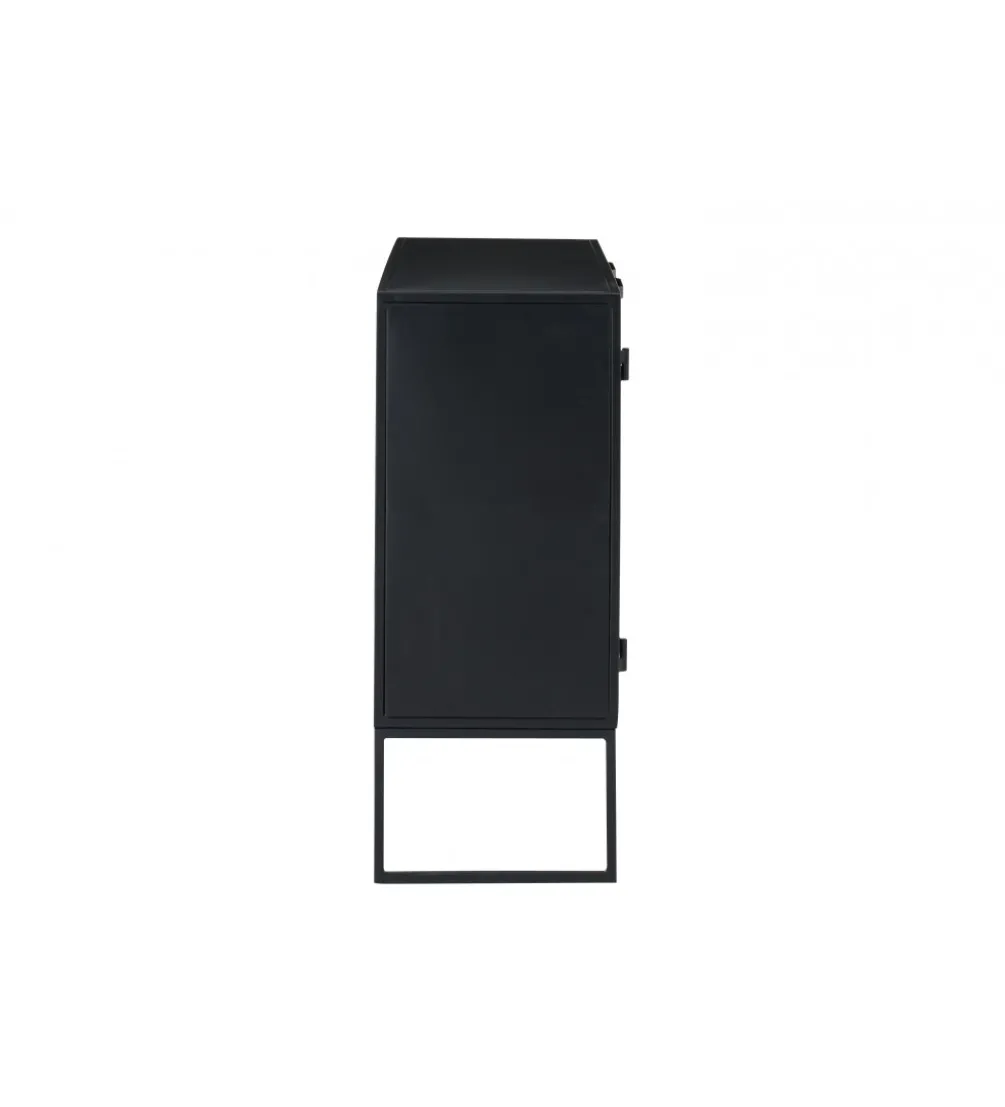 Komoda CANE PANE 89 cm naturalna czarna