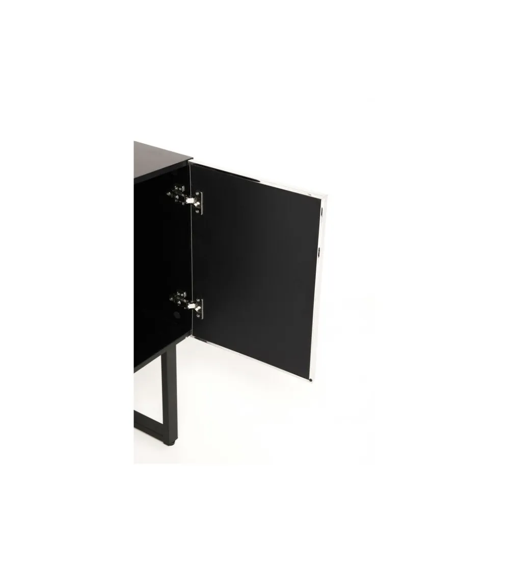 Komoda CARINO 151 cm srebrna