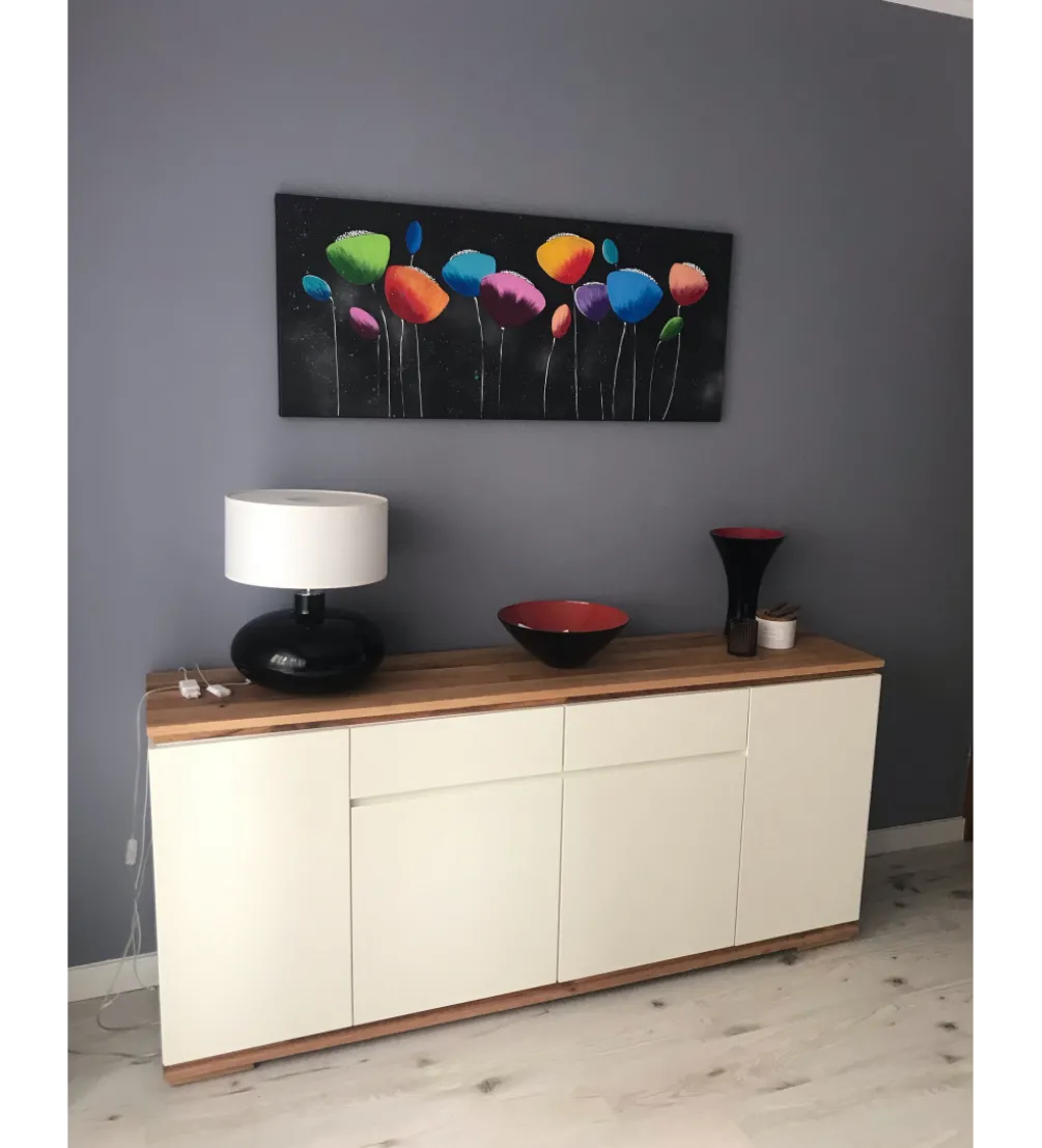 Komoda CHIARO 170 Cm Biało kremowa