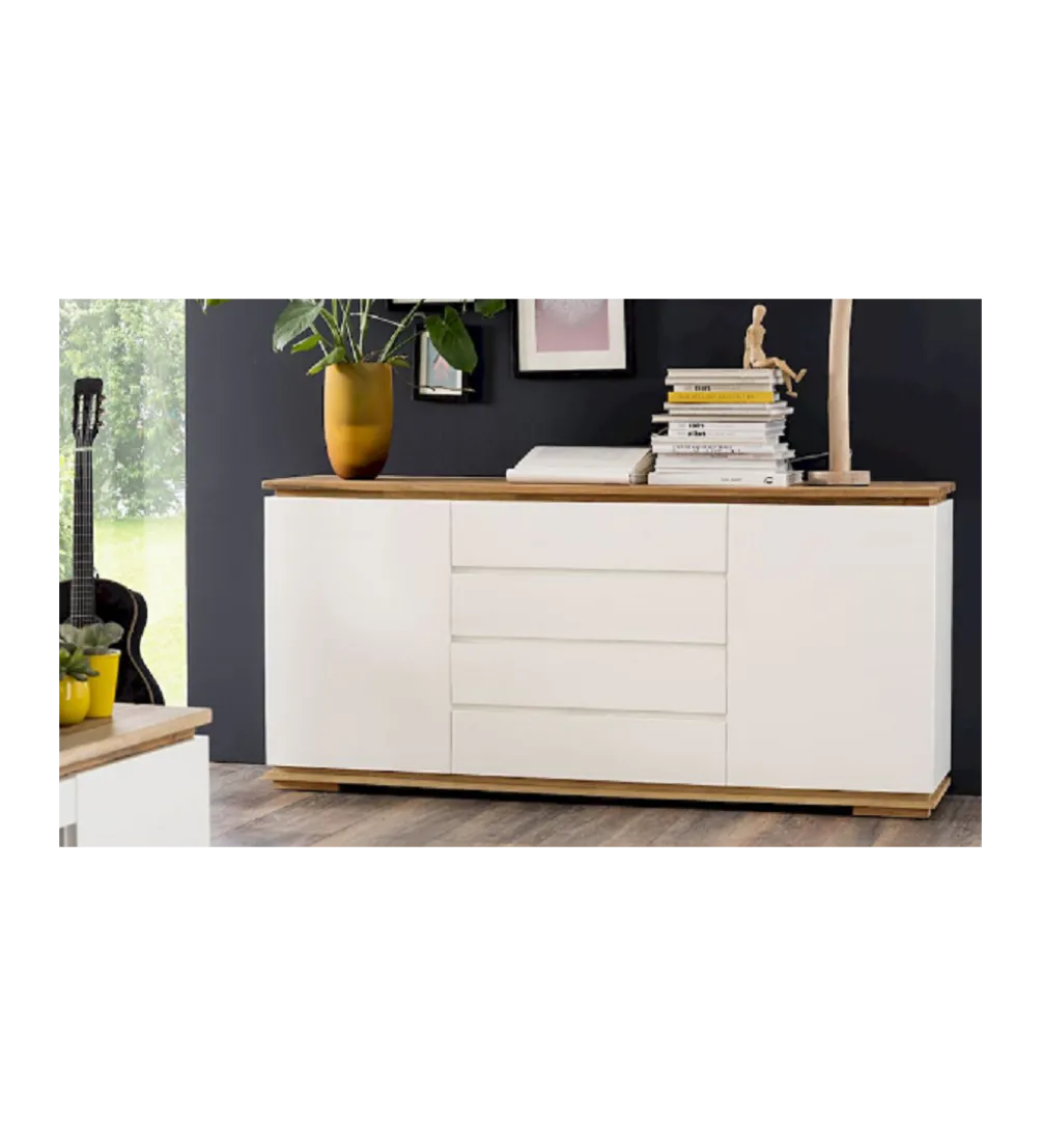 Komoda CHIARO 170 Cm Biało kremowa