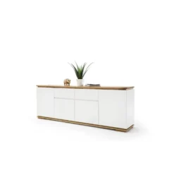 Komoda CHIARO 180 cm biało kremowa