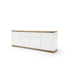 Komoda CHIARO 180 cm biało kremowa