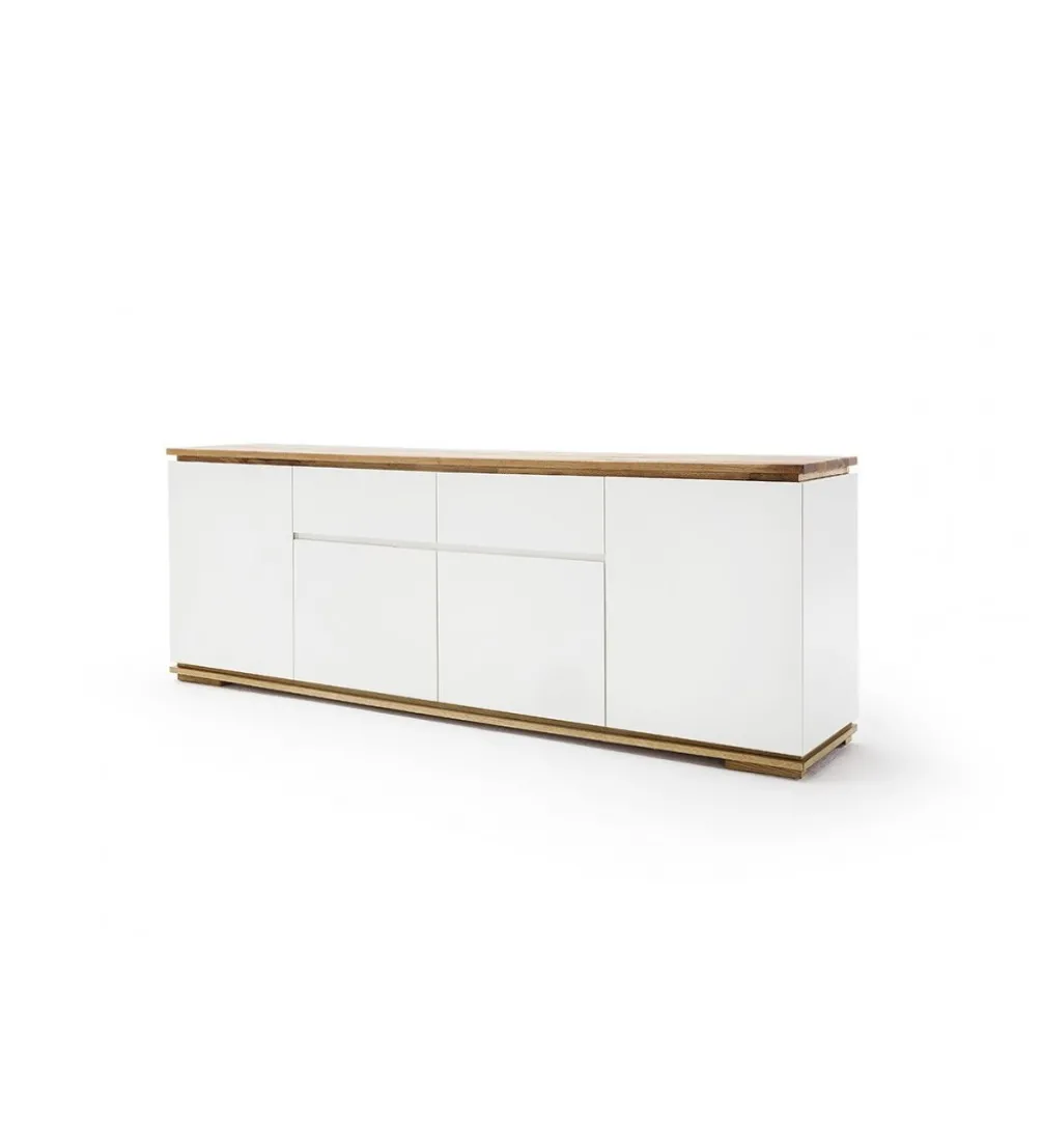 Komoda CHIARO 180 cm biało kremowa