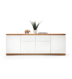 Komoda CHIARO 180 cm biało kremowa