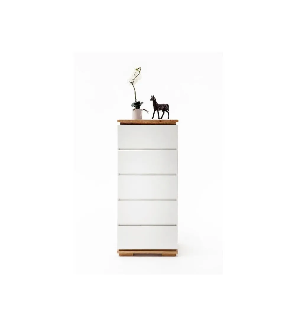 Komoda CHIARO 50 Cm biało kremowa