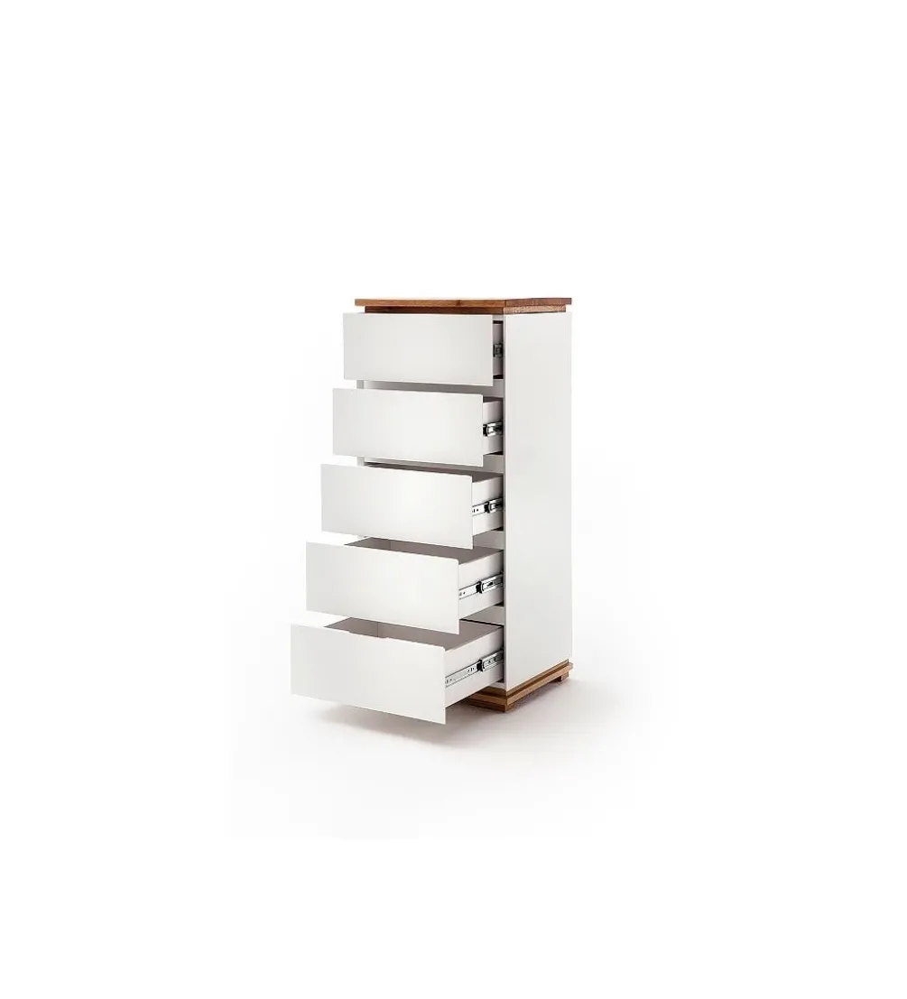 Komoda CHIARO 50 Cm biało kremowa