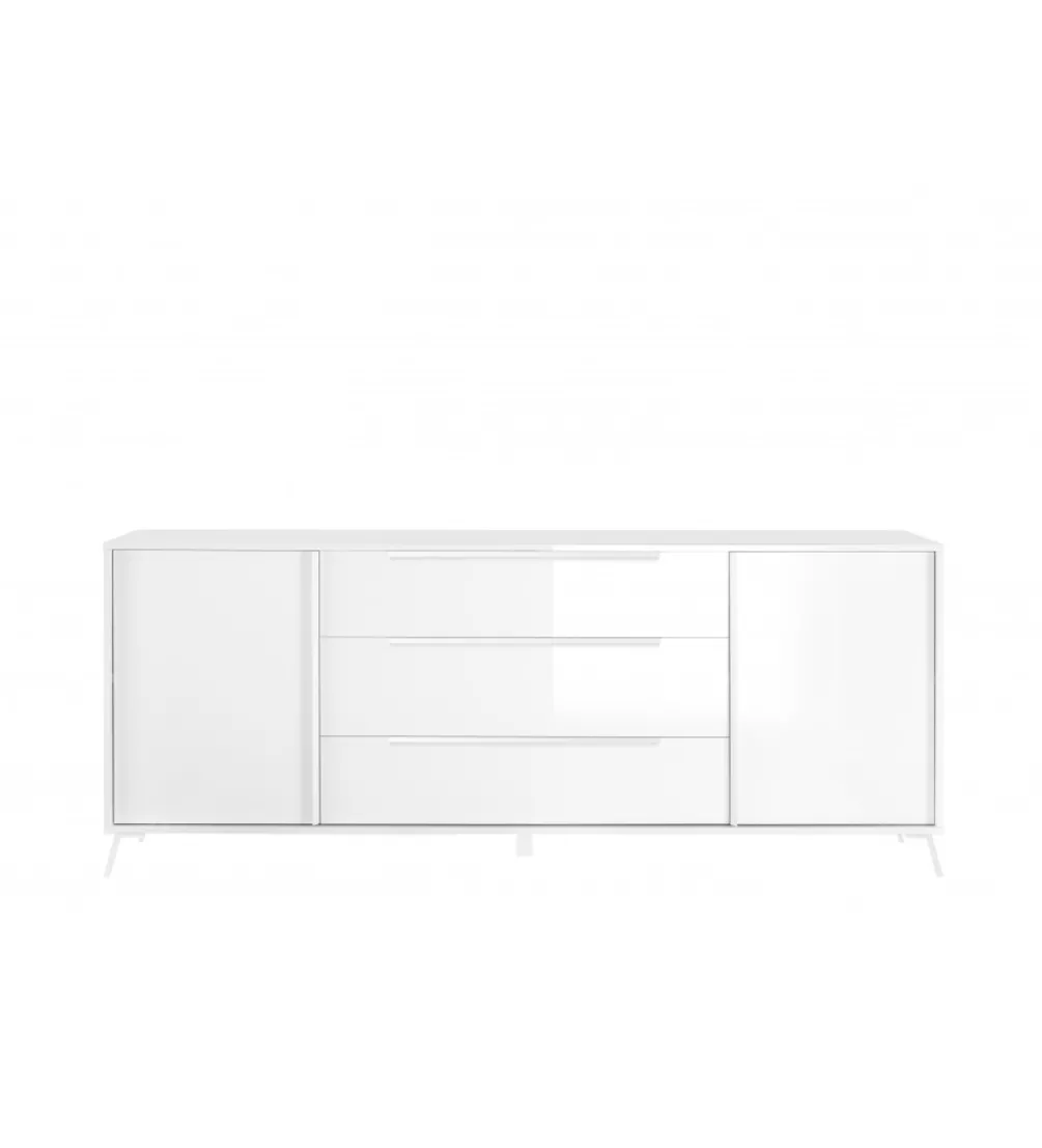 Komoda CITY 205 cm biała