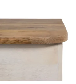 Komoda COSTARIC 83 cm drewno mango bielona