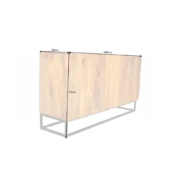 Komoda DAVIDE scorpion 140 cm drewno mango brąz