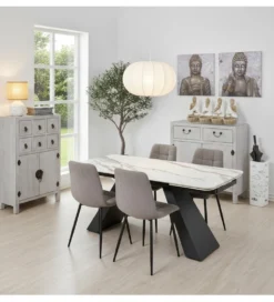 Komoda DECAPE 100 cm przecierana biel