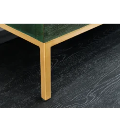 Komoda 3D PEACOCK 175 cm drewno mango ciemnozielona
