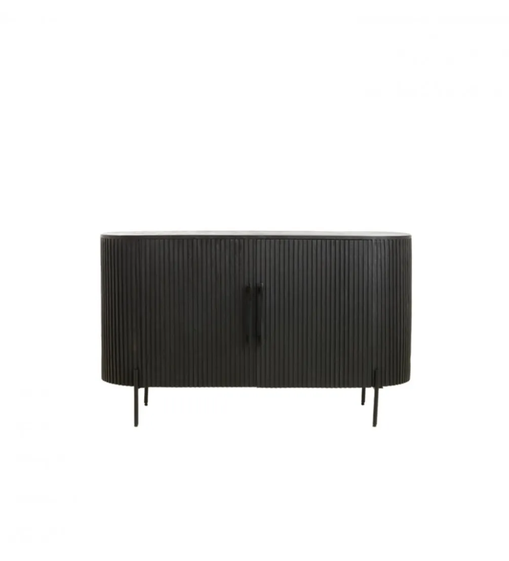 Komoda DUMOSI 140 cm czarna