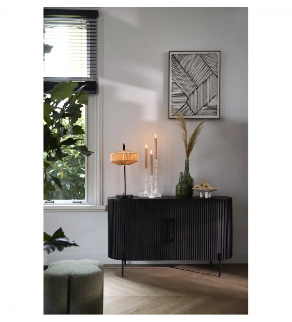 Komoda DUMOSI 140 cm czarna