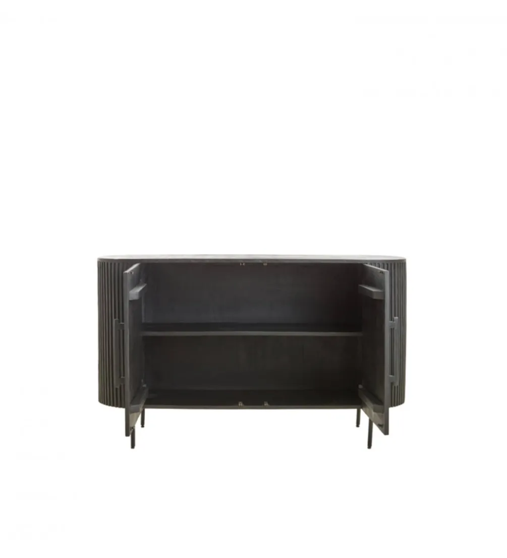 Komoda DUMOSI 140 cm czarna