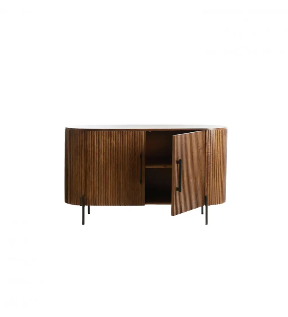 Komoda DUMOSI 140 cm naturalna brązowa