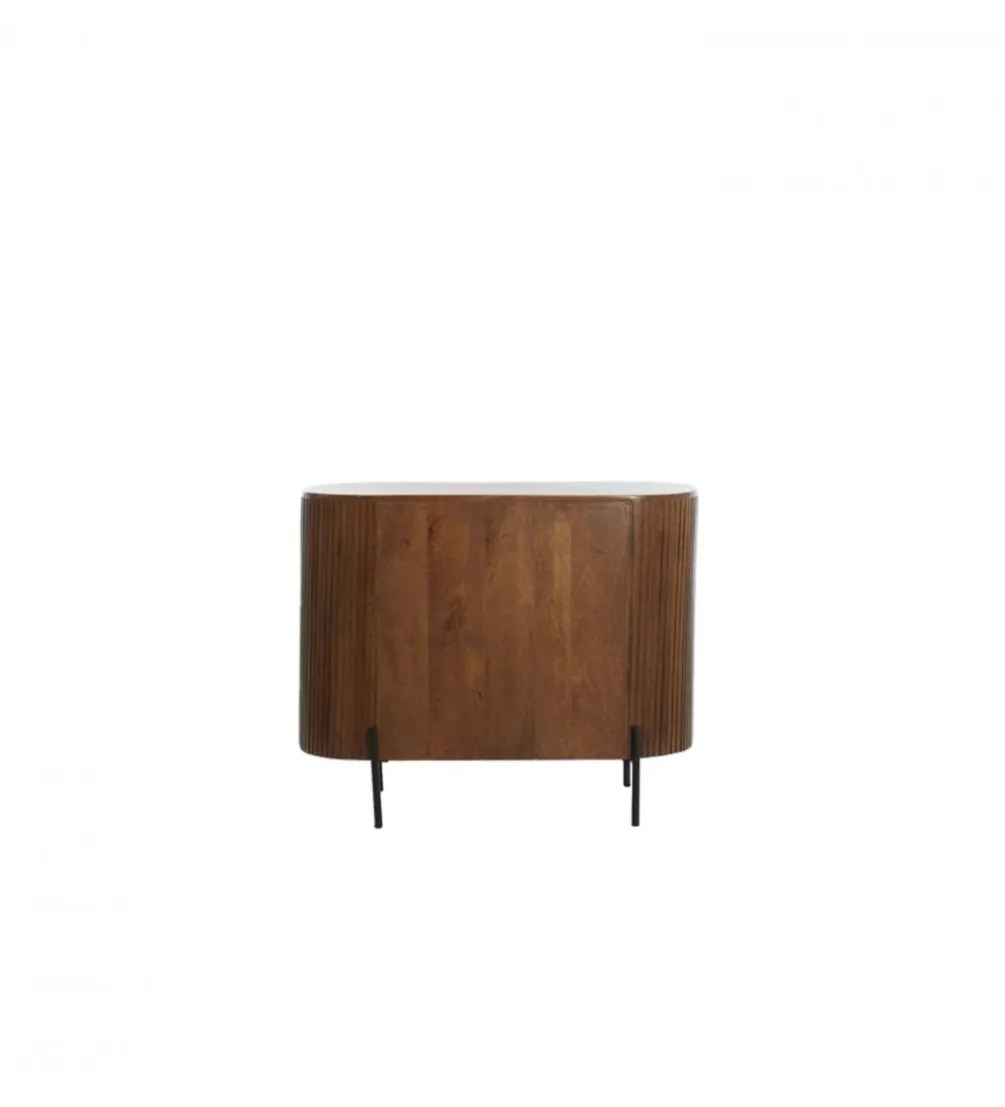 Komoda DUMOSI 100 cm naturalna brązowa