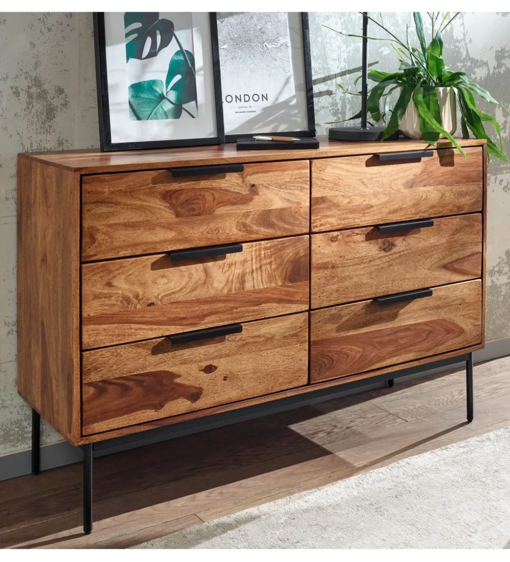 Komoda ELCANTO 117 cm drewno sheesham