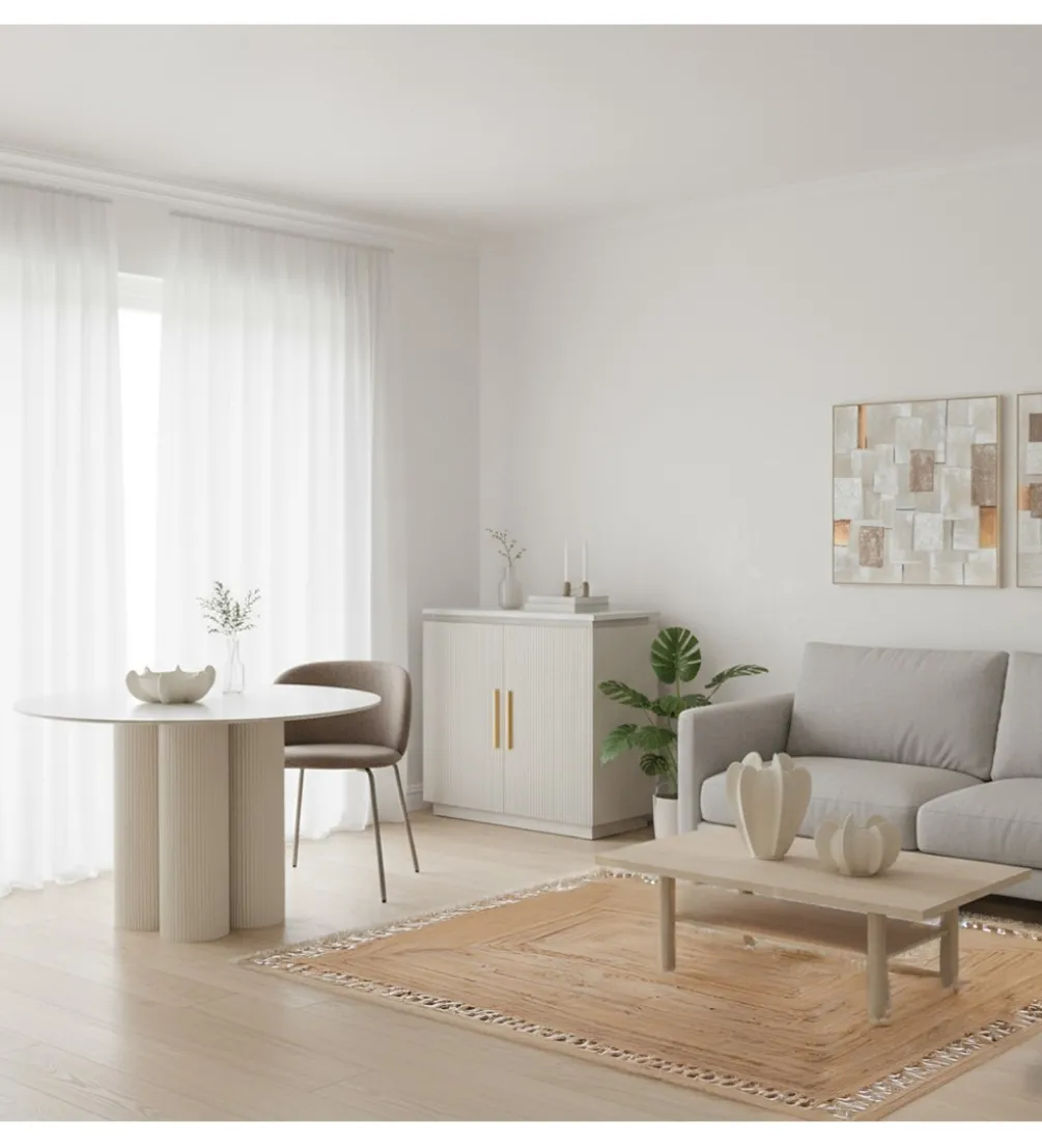 Komoda ENTARDA 80 cm beżowa