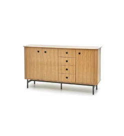Komoda ESPERO 184 cm dąb sękaty w kolorze bianco