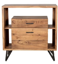 Komoda ESTARNA 90 cm drewno akacja