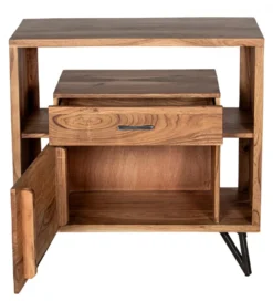 Komoda ESTARNA 90 cm drewno akacja
