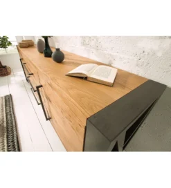Komoda FACTORY Thor 200 cm drewno dziki dąb