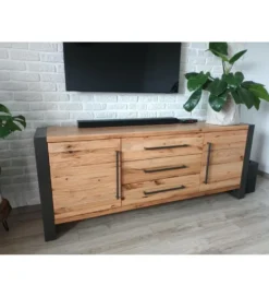 Komoda FACTORY Thor 200 cm drewno dziki dąb