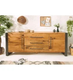 Komoda FACTORY Thor 200 cm drewno dziki dąb