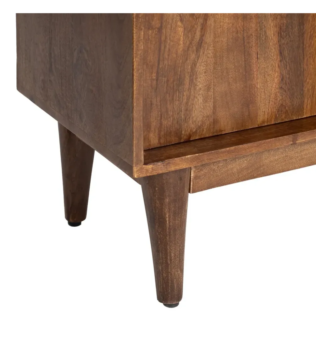 Komoda GARREL 90 cm drewno mango brązowa