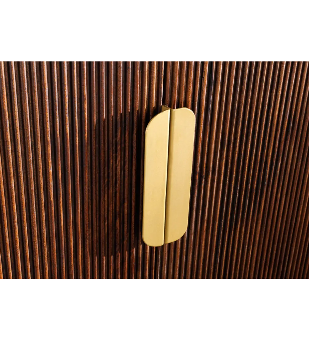 Komoda GATSBY 170 cm drewno mango blat biały marmur