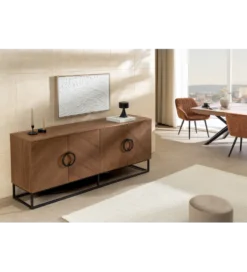 Komoda GRANDEZZA 180 cm kolor drewna orzecha