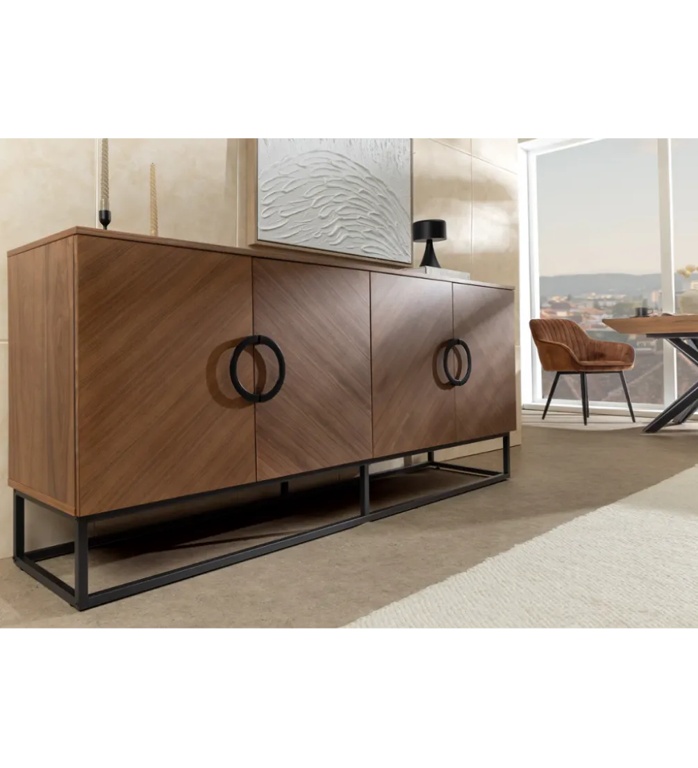 Komoda GRANDEZZA 180 cm kolor drewna orzecha