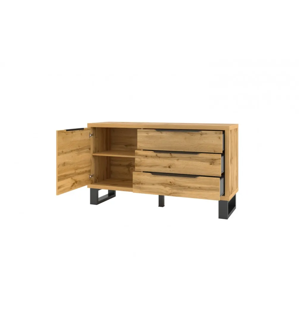 Komoda Halle 144 cm w optyce dąb wotan
