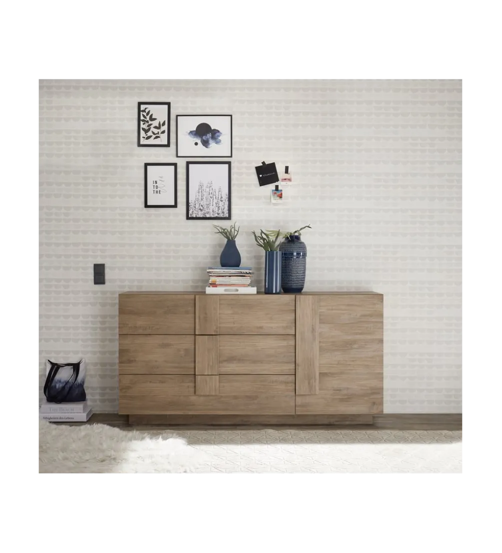 Komoda JUPITER 182 cm w kolorze dąb Mercure