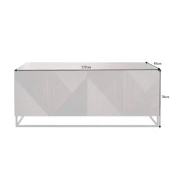 Komoda KAREN Creativo 177 cm drewno mango