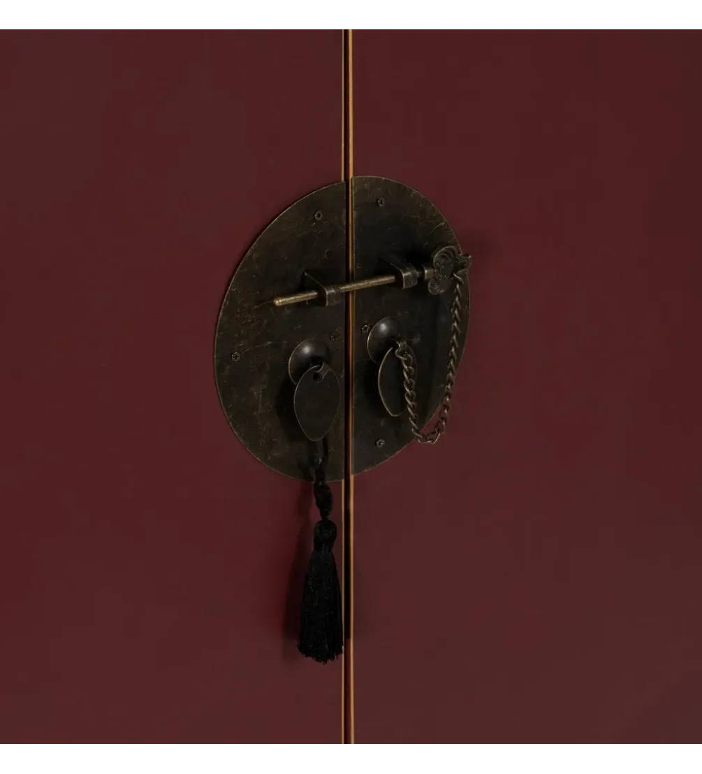 Komoda KOKOSIN 100 cm bordowy