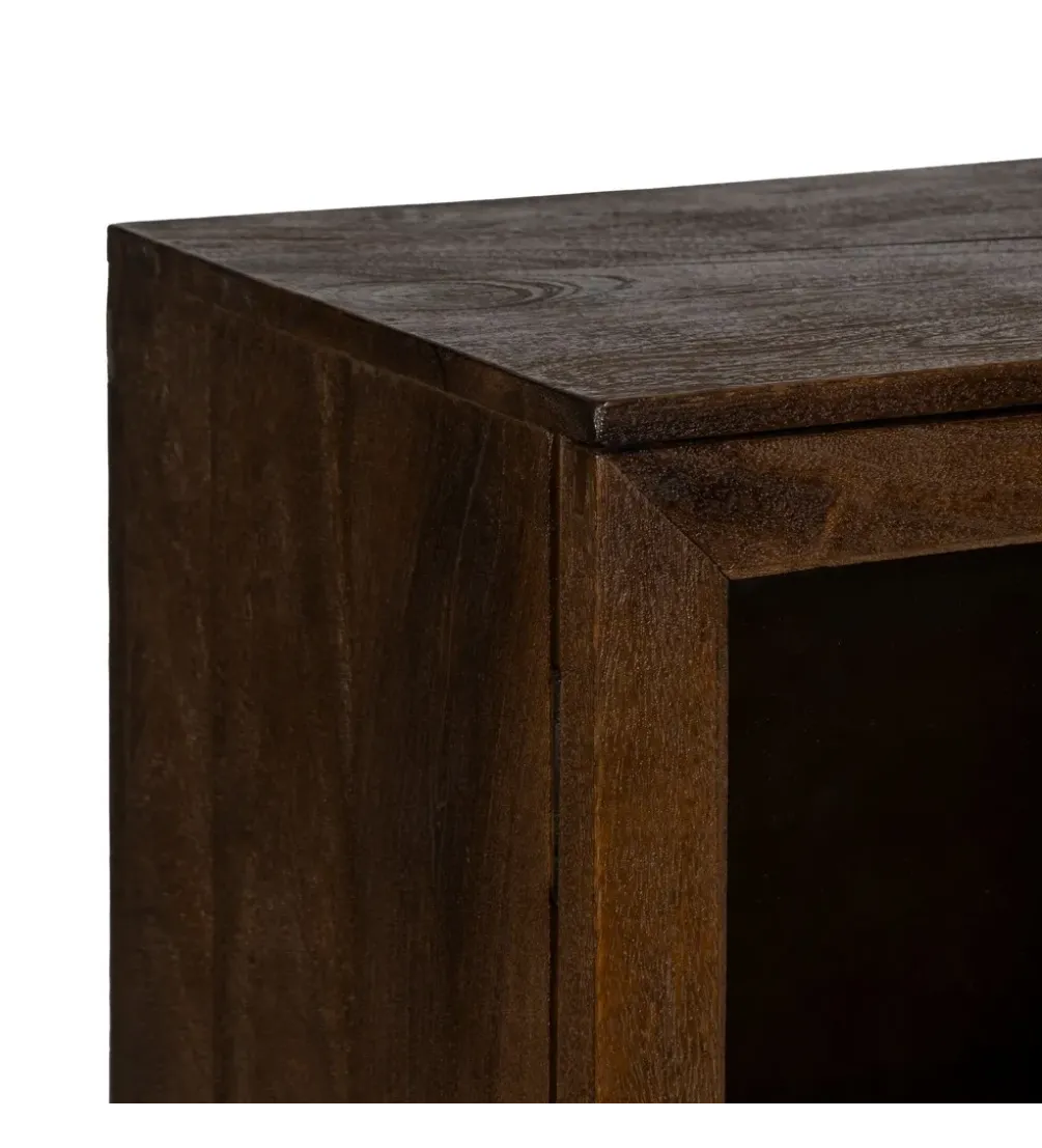 Komoda KOST 80 cm drewno mango brązowy