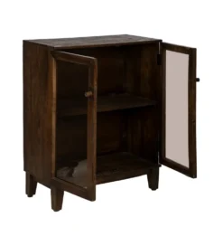 Komoda KOST 80 cm drewno mango brązowy