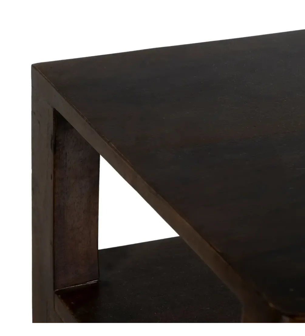 Komoda KURT 120 cm drewno mango ciemny brąz