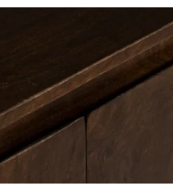 Komoda KURT 190 cm drewno mango ciemny brąz