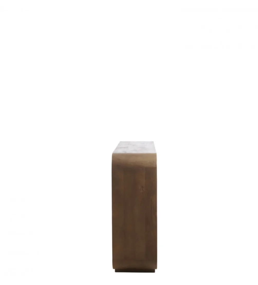 Komoda LABARE 140 cm drewno mango brązowa
