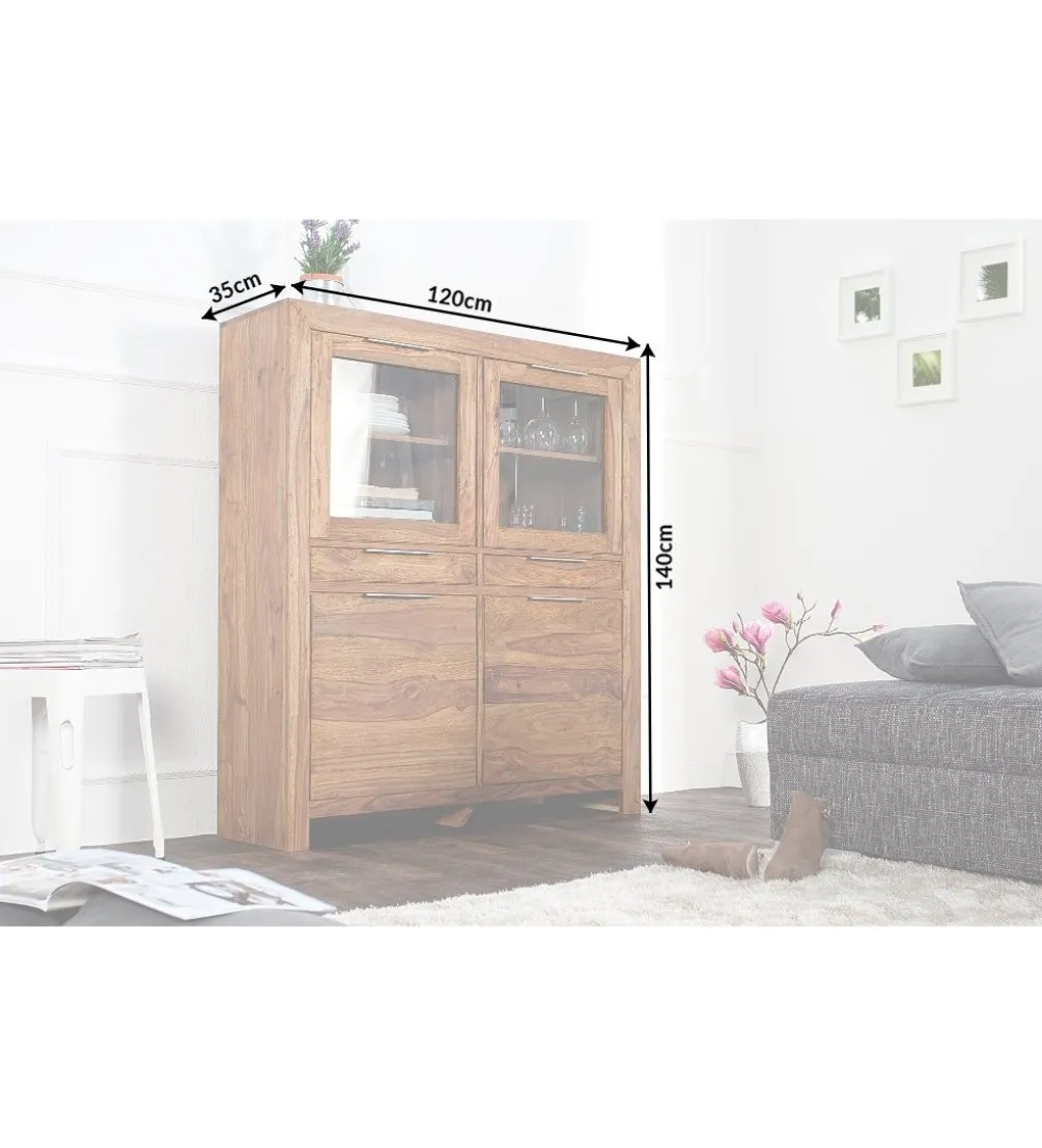 Komoda Lagos 120 cm drewno sheesham
