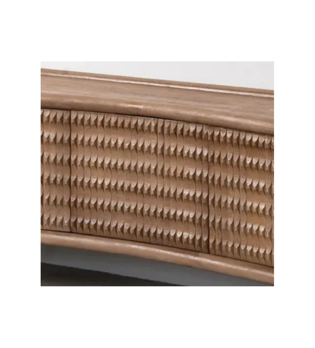 Komoda LANZZI 120 cm czarny mat/dąb artisan