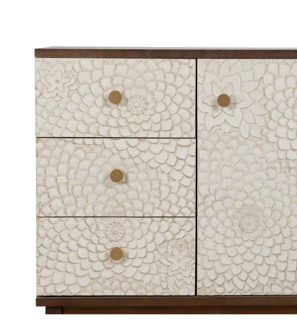 Komoda LAPUNA 80 cm drewno sosnowe