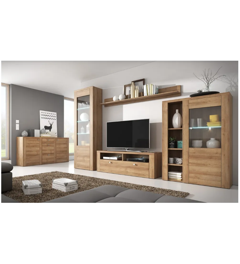 Komoda LARONA 176 Cm O Wybarwieniu dąb riviera jasny