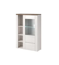 Komoda LARONA 100 cm o wybarwieniu Sonoma Trufel z kolorem Sibiu Larche